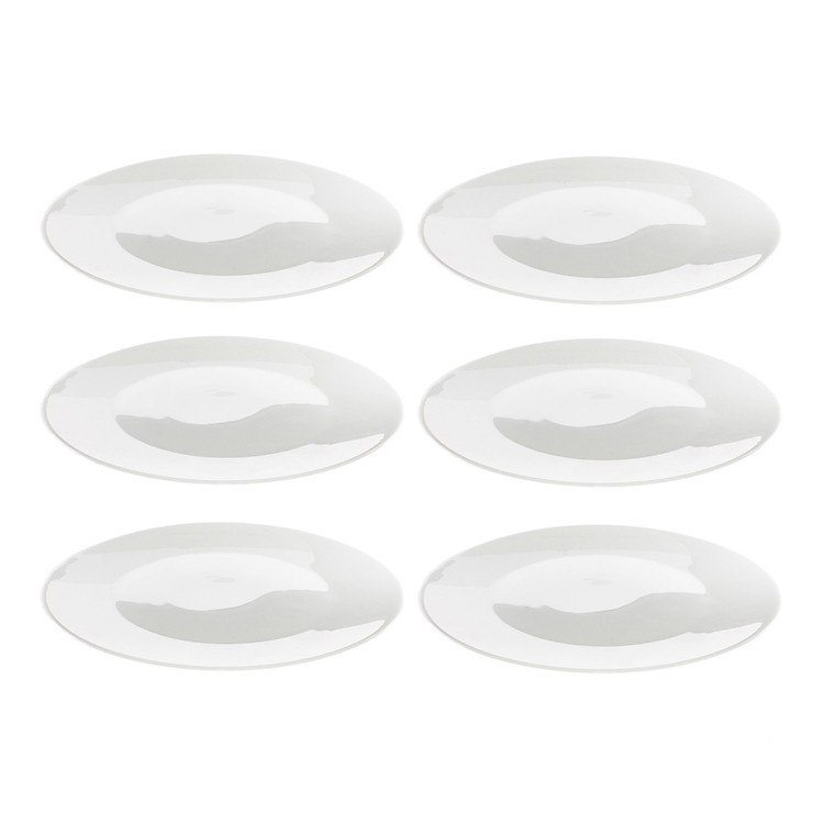 Bộ 6 Đĩa Thủy Tinh Ronda Bormioli Rocco - Trắng