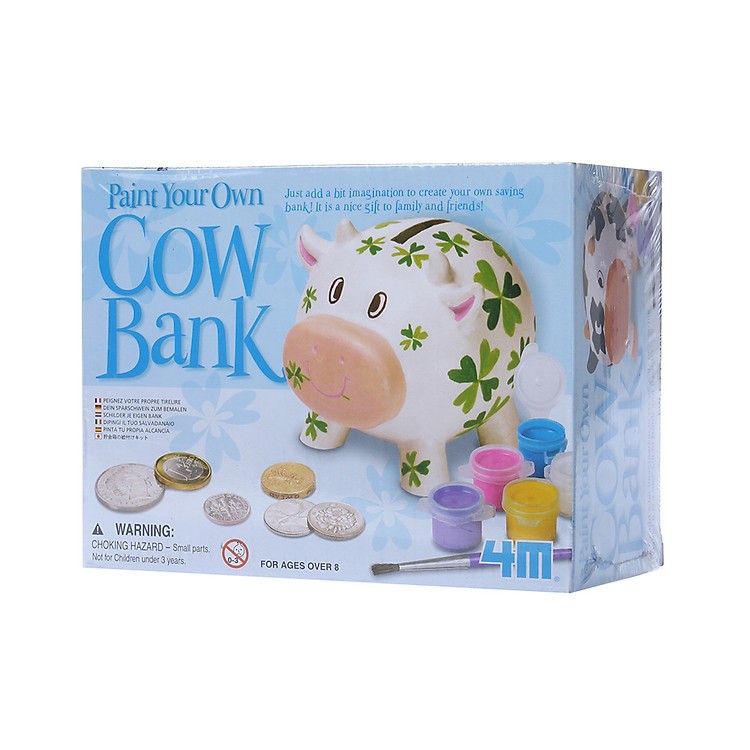 Đồ Chơi 4M Tự Làm Ống Tiết Kiệm Hình Con Bò - 00-04512