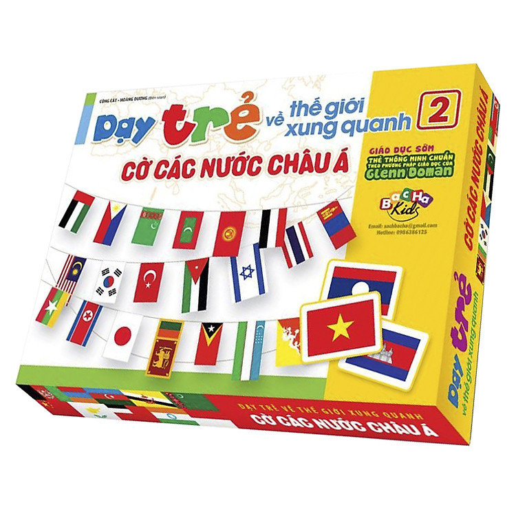 Flash Card Dạy Trẻ Về Thế Giới Xung Quanh 2 - Cờ Các Nước Châu Á