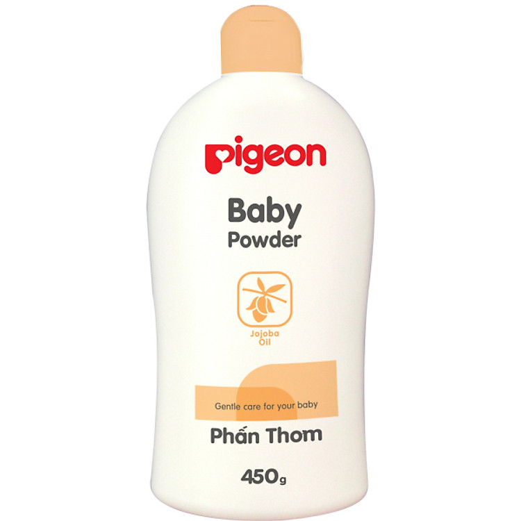 Phấn Thơm Em Bé Pigeon Hạt Jojoba FCPG040315 - Nắp Màu (450g)