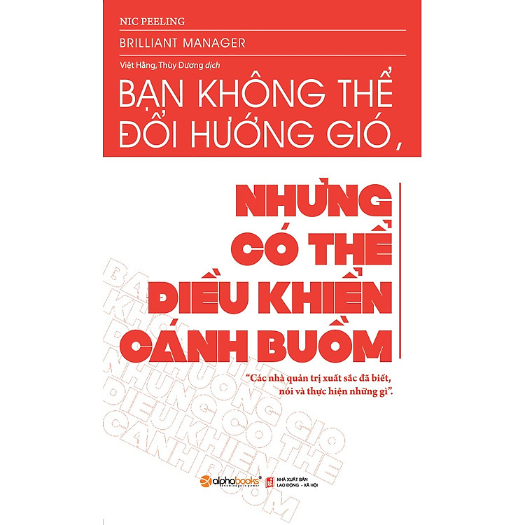Sách Bạn Không Thể Đổi Hướng Gió Nhưng Có Thể Điều Khiển Cánh Buồm (Tái Bản)