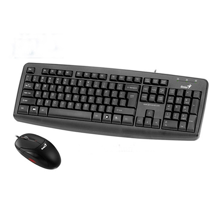 Bộ Bàn Phím Genius KB 110X USB Và Chuột Xscrool - Hàng Chính Hãng