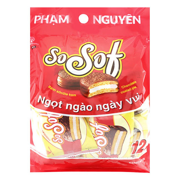 Bánh Chocolate Kem Marshmallow Sosof Túi 216g