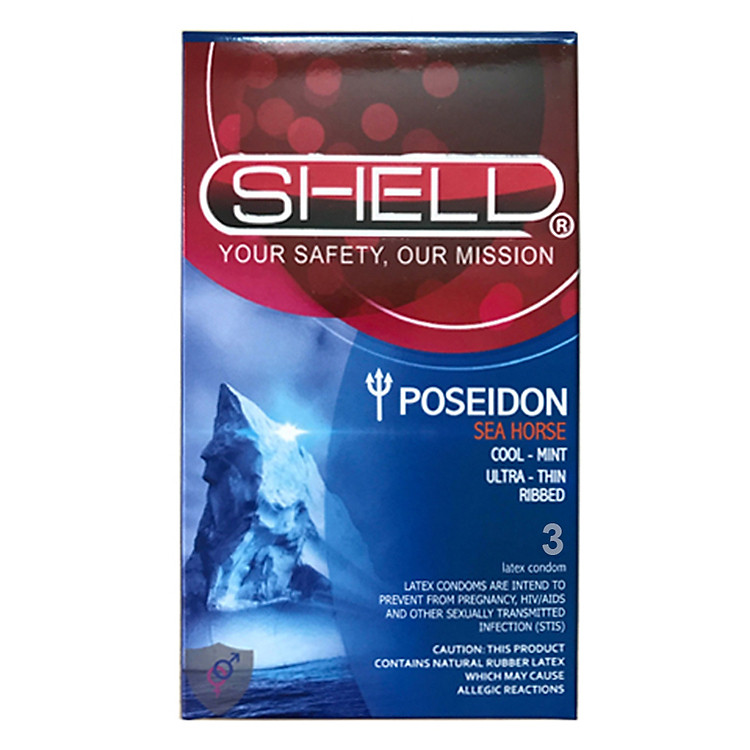 Bao Cao Su Shell Poseidon - Hộp 3 chiếc