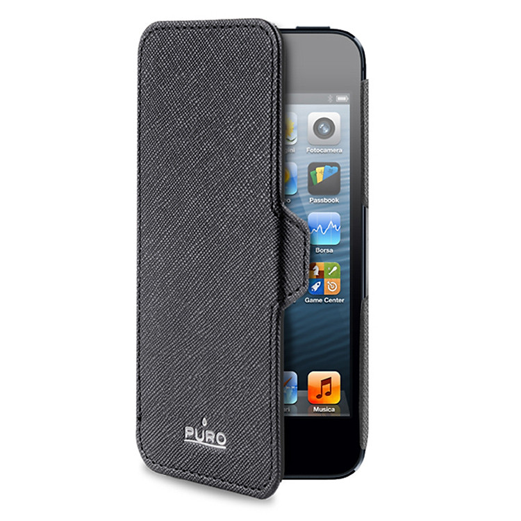 Bao Da Mở Ngang Puro Eco-Leather Ultra Slim Cho iPhone 5