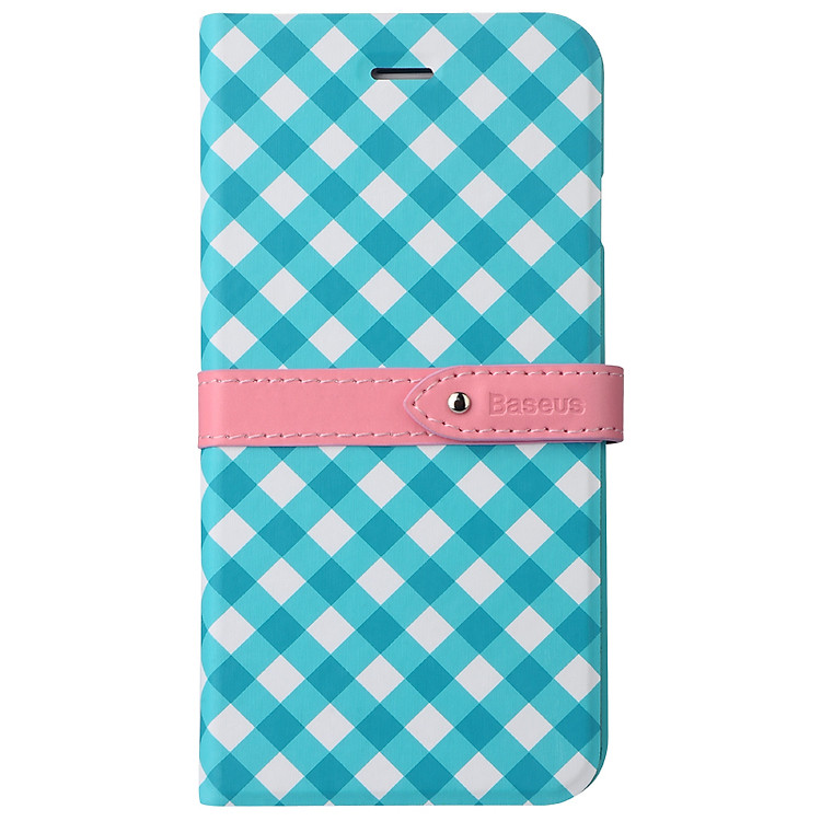 Bao Da Baseus Coulor Match Cho iPhone 6 - Caro Xanh