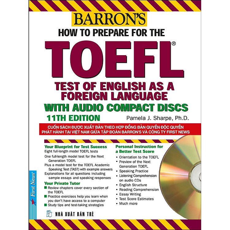 Sách Barron's - How To Preprare For The Toefl Test 11th (Kèm 5CD)