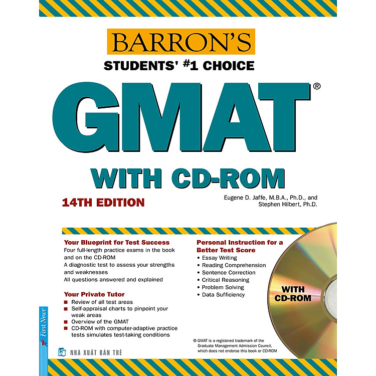Sách Barron's GMAT 14th Edition (Kèm CD)