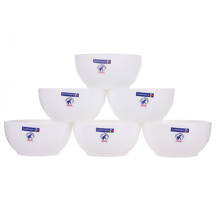 Bộ 6 Chén Thủy Tinh Luminarc White Essence J4289 - (11.5cm)