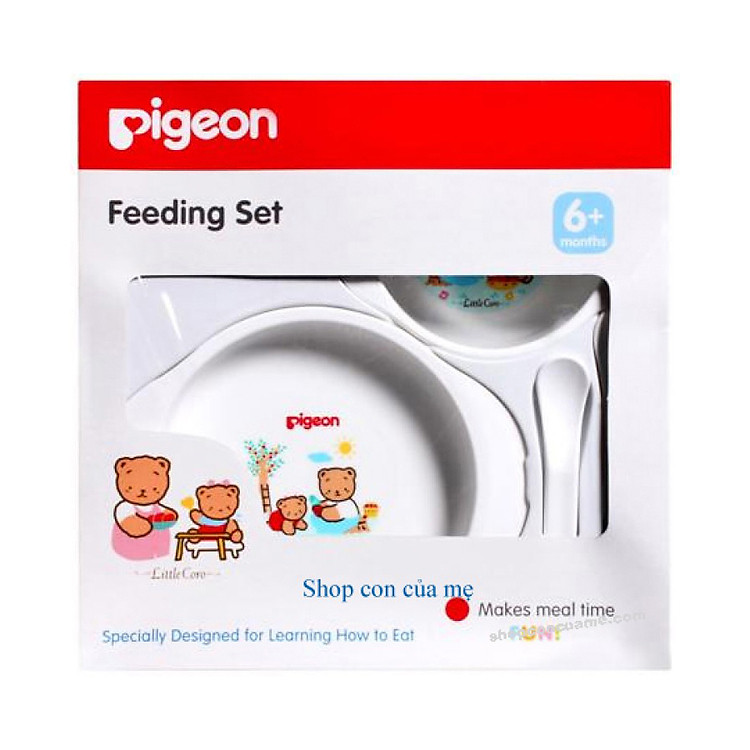 Bộ Bát Đĩa Tập Ăn Mini Pigeon