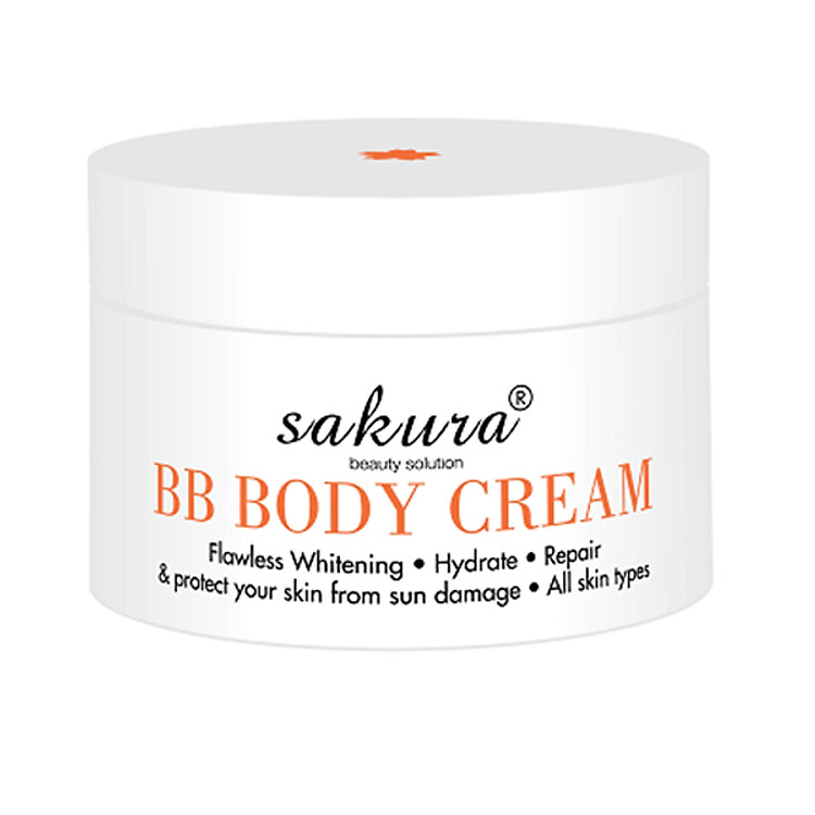 Kem Dưỡng Trắng Và Trang Điểm Toàn Thân Sakura BB Body Cream (200g)