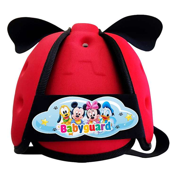 Nón Bảo Vệ Đầu Cho Bé Babyguard Mickey BB_MK_Do (Đỏ)