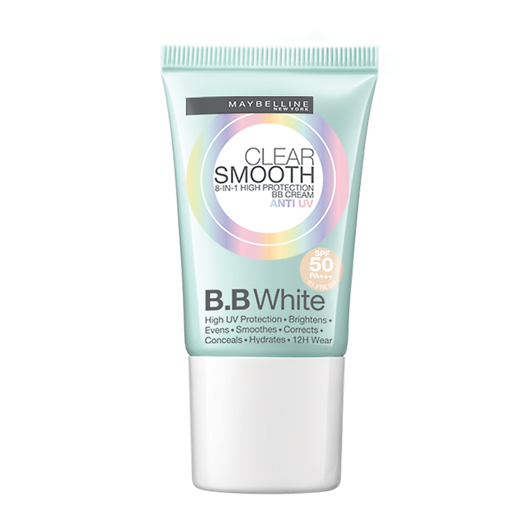 Kem BB Maybelline Chống Nắng Vượt Trội Clear Smooth UV BB White SPF50 -18ml