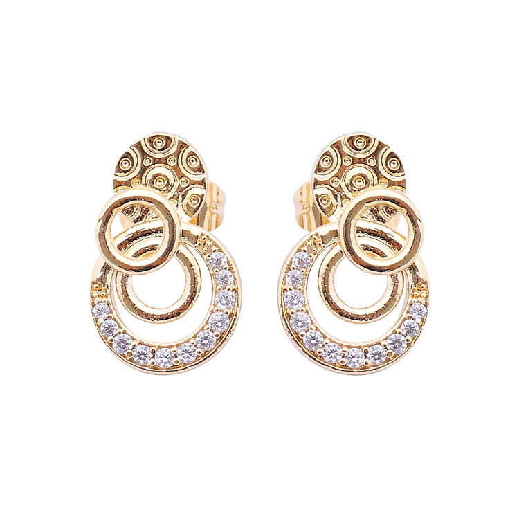 Bông Tai 22 Đẹp Accessories Họa Tiết Đồng Tiền BCA-DB01 - Vàng