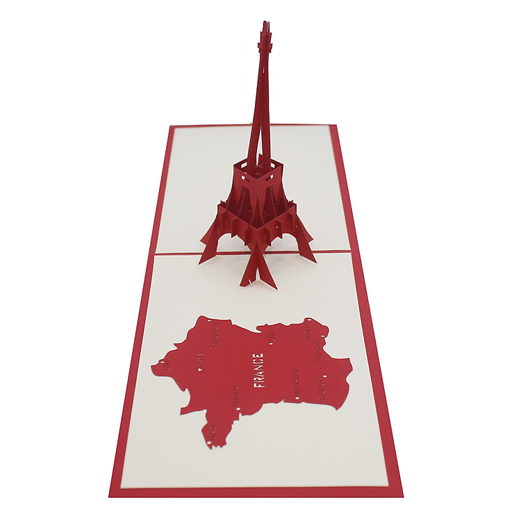 Thiệp Nổi 3D Ninrio - Eiffel Tower - BD001