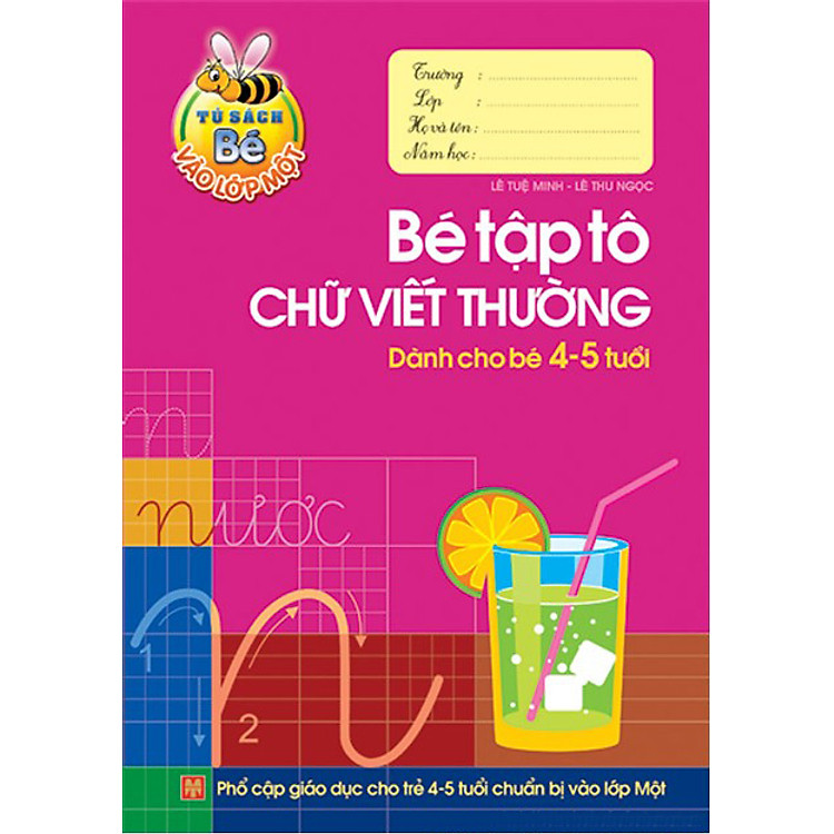 Sách Bé Tập Tô Chữ Viết Thường Dành Cho Bé 4-5 Tuổi