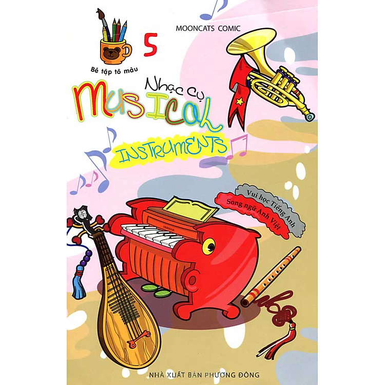 Sách Bé Tập Tô Màu 5 - Nhạc Cụ