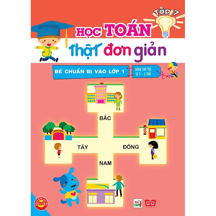 Sách Bé Chuẩn Bị Vào Lớp 1 - Học Toán Thật Đơn Giản (Tập 7)