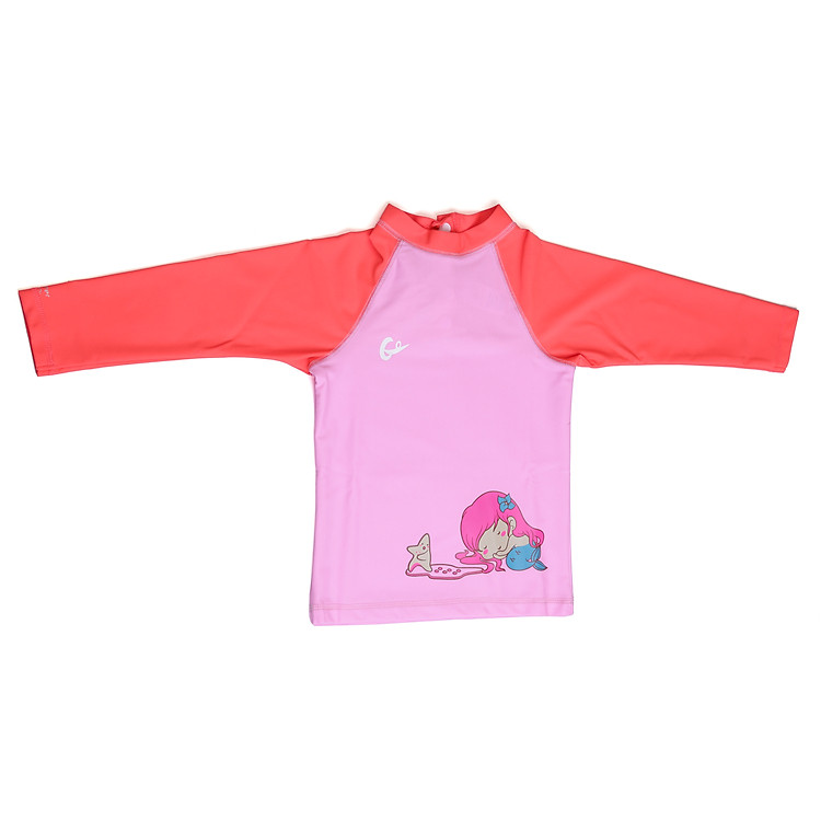 Áo Bơi Chống Tia UV Cho Bé 6 Tháng - 3 Tuổi Gosweaty BEBE01 - Hồng Phối Cam