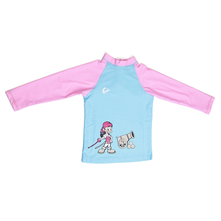 Áo Bơi Chống Tia UV Cho Bé 6 Tháng - 3 Tuổi Gosweaty BEBE03 - Xanh Ngọc Phối Hồng
