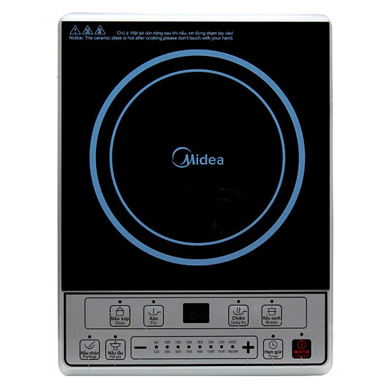 Bếp Điện Từ Midea MI-B1815DA – Tặng Kèm Nồi Lẩu - Hàng chính hãng