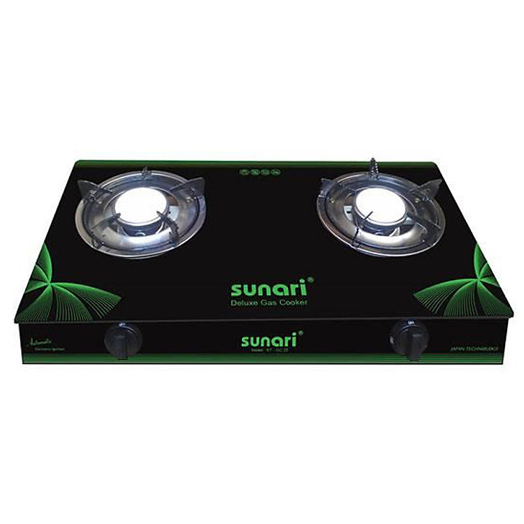 Bếp Gas Sunari KT-GC25 (Đen Phối Xanh Lá) - Hàng chính hãng