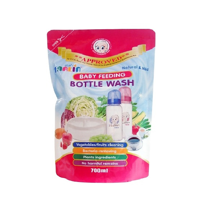 Nước Rửa Bình Sữa An Toàn Farlin 700 ml (Thay Thế) - BF-200A