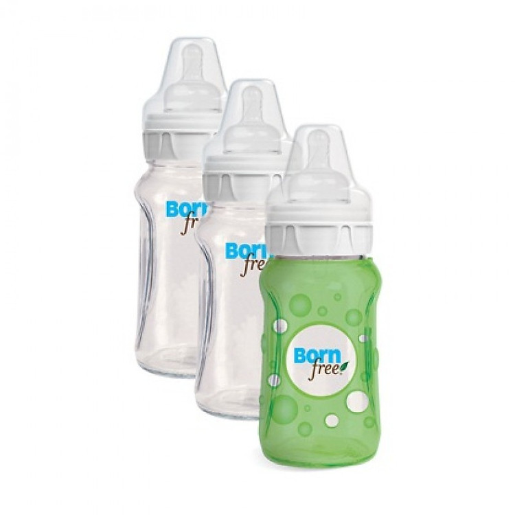 Bộ 3 Bình Sữa Thủy Tinh Born Free BF46150 (260ml)