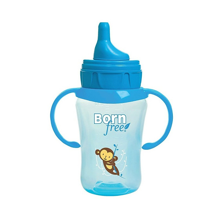 Cốc Tập Uống Born Free Màu Xanh Lơ 260ml - BF46483