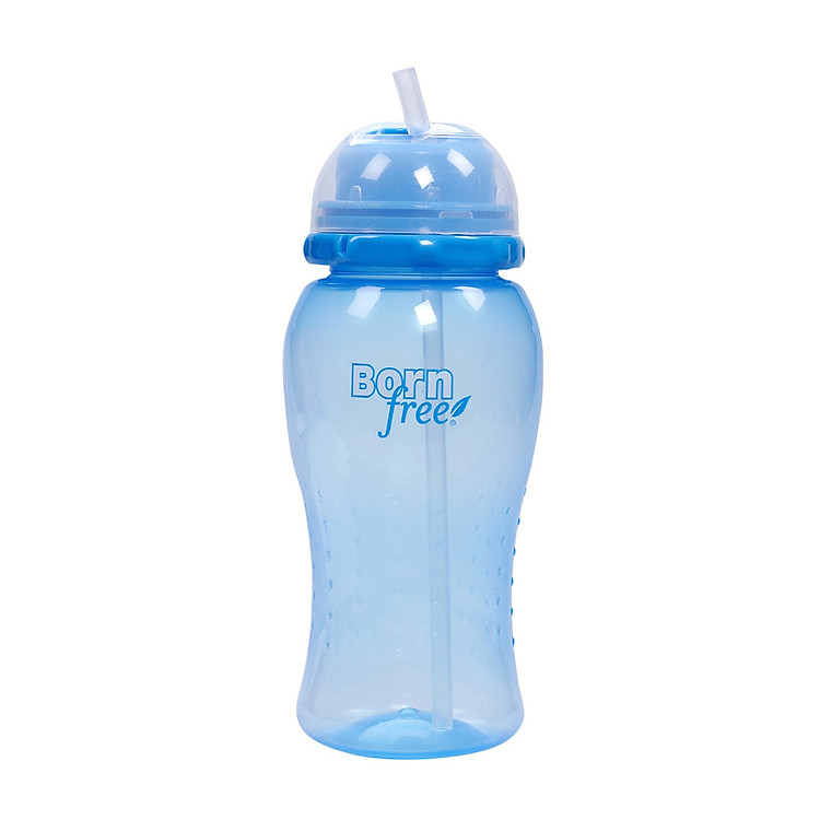 Cốc Ống Hút Born Free Màu Xanh Lơ 410ml - BF46543