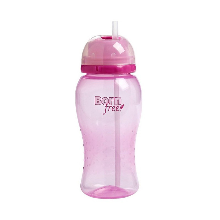 Cốc Ống Hút Born Free Màu Hồng 410ml - BF46563