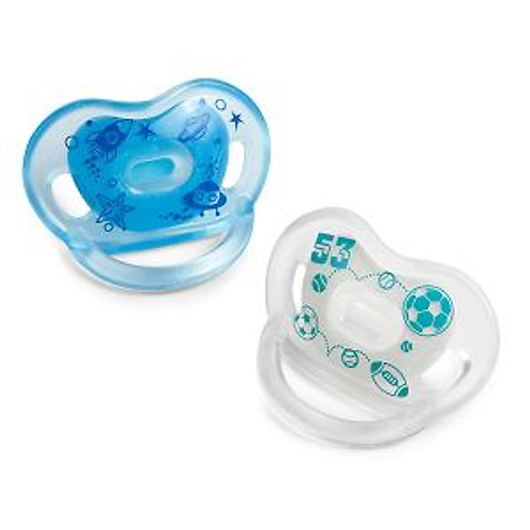 Bộ 2 Ty Ngậm Chỉnh Nha Born Free BF46663 - Xanh Lơ