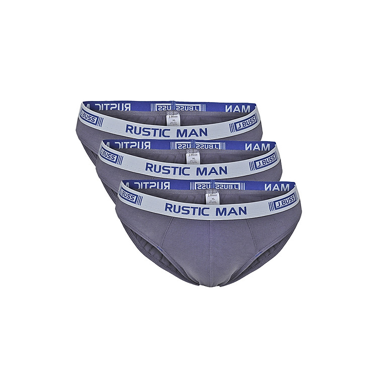 Combo 3 Quần Lót Nam J.BUSS BFMB5103 - Xám Đậm - L