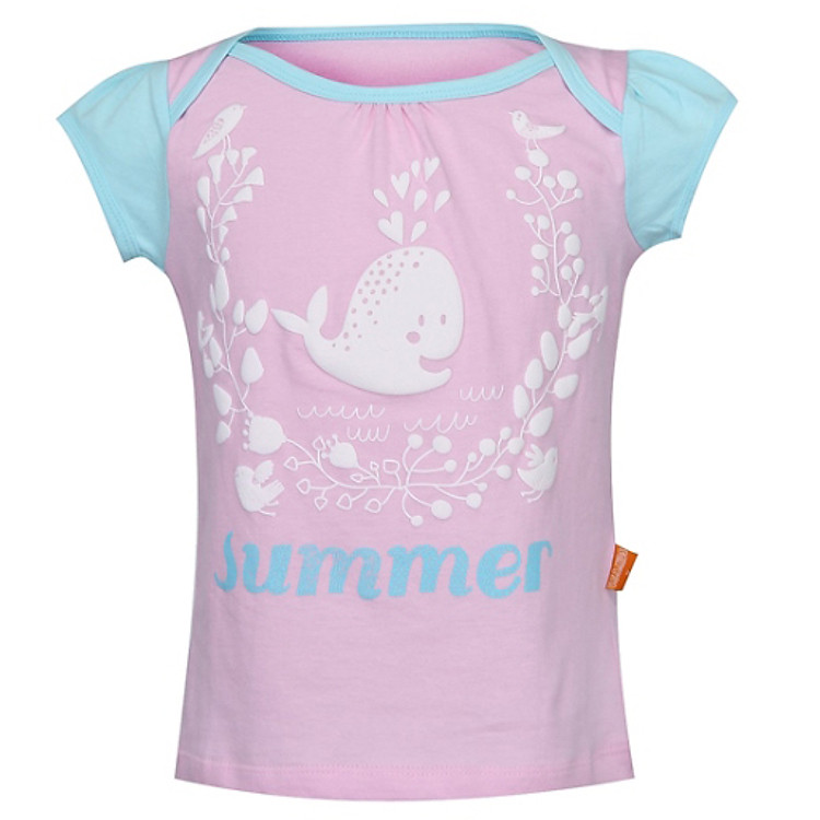 Áo Thun Chổm Vai Bé Gái VTA KIDS BG - 14301 - Hồng