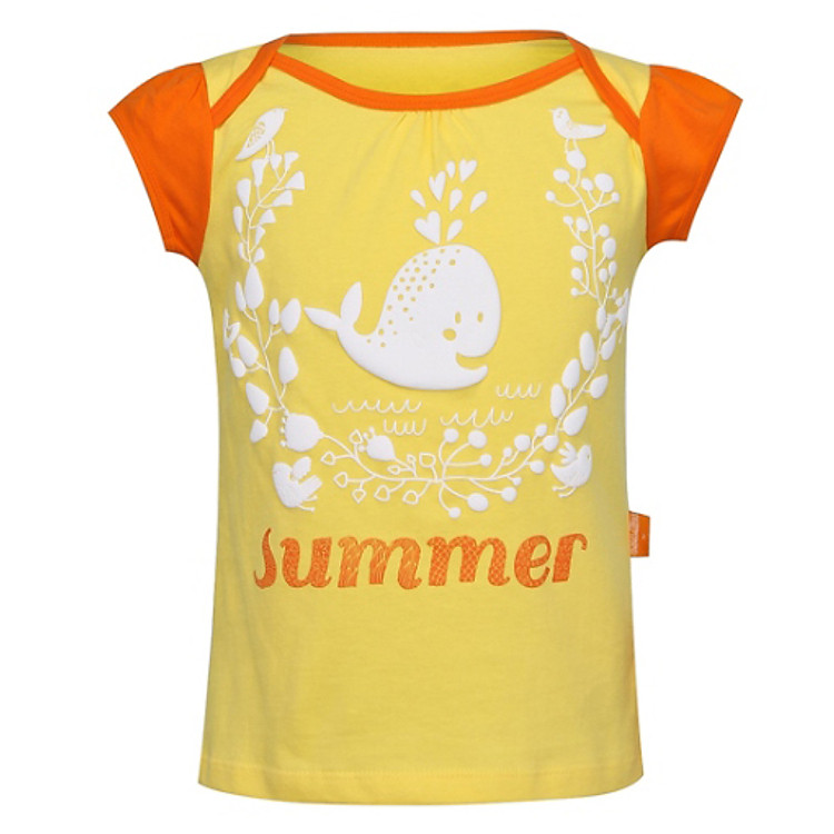 Áo Thun Chổm Vai Bé Gái VTA KIDS BG - 14301 - Vàng