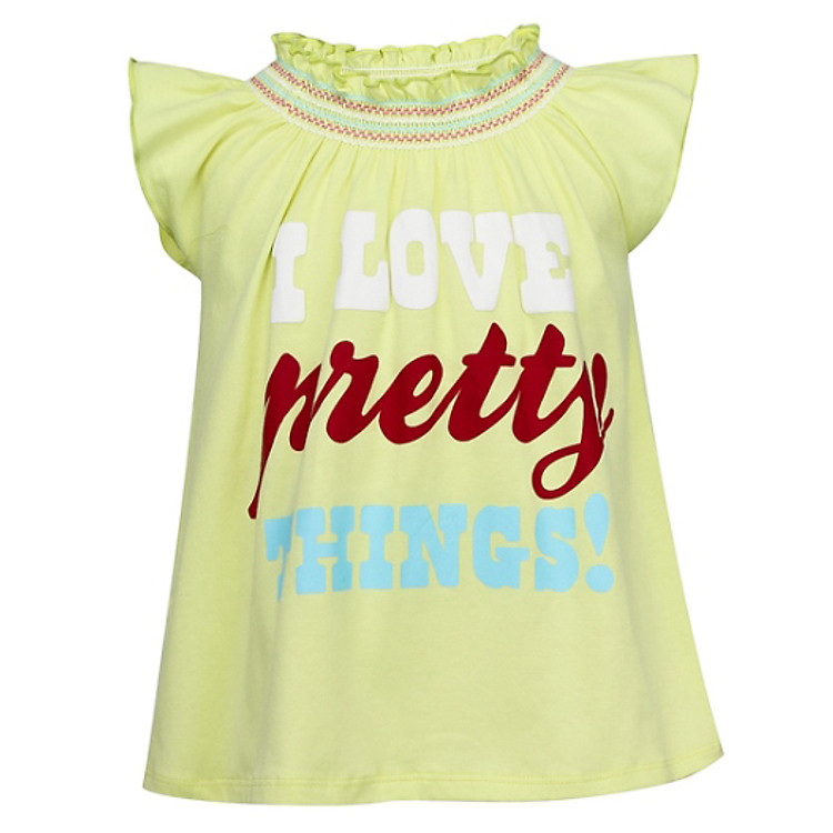 Áo Thun Móc Xích Bé Gái VTA KIDS BG - 14302 - Xanh Chuối