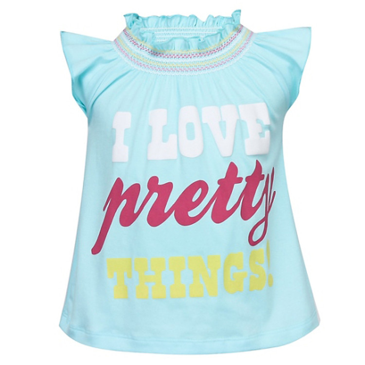 Áo Thun Móc Xích Bé Gái VTA KIDS BG - 14302 - Xanh Da Trời