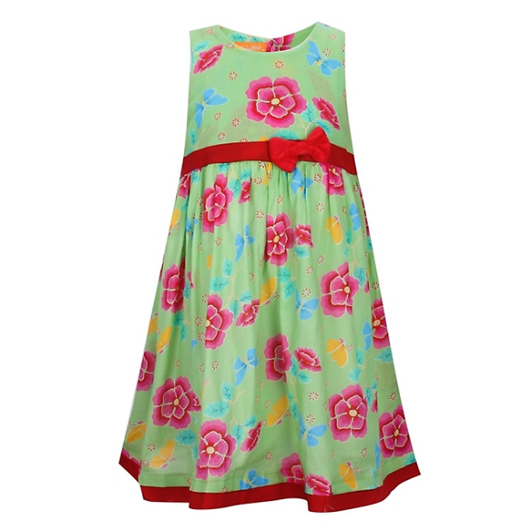 Đầm Bé Gái VTA KIDS NT-BG-30104 - Xanh Lá