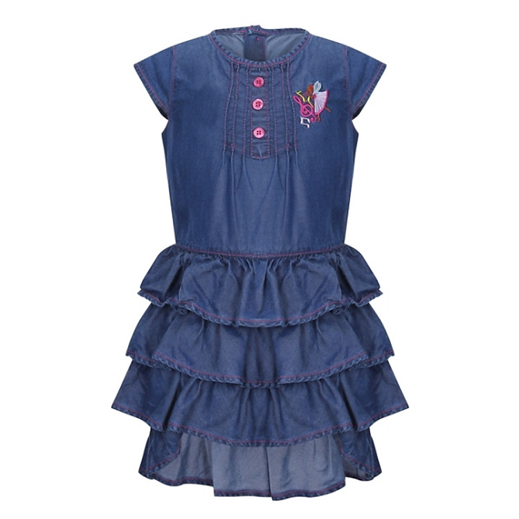 Đầm Jean Bé Gái Không Tay VTA KIDS BG40902