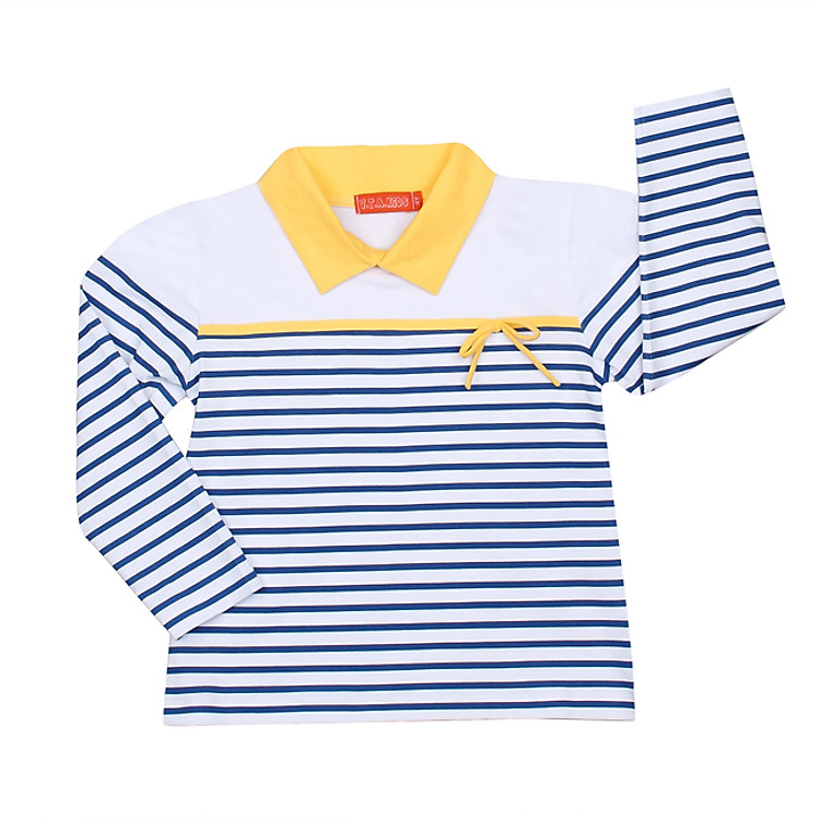 Áo Thun Tay Dài Bé Gái VTA KIDS ABG41105 - Sọc Xanh