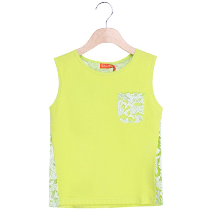 Áo Thun Bé Gái VTA KIDS BG50304 4-14Y - Xanh Chuối