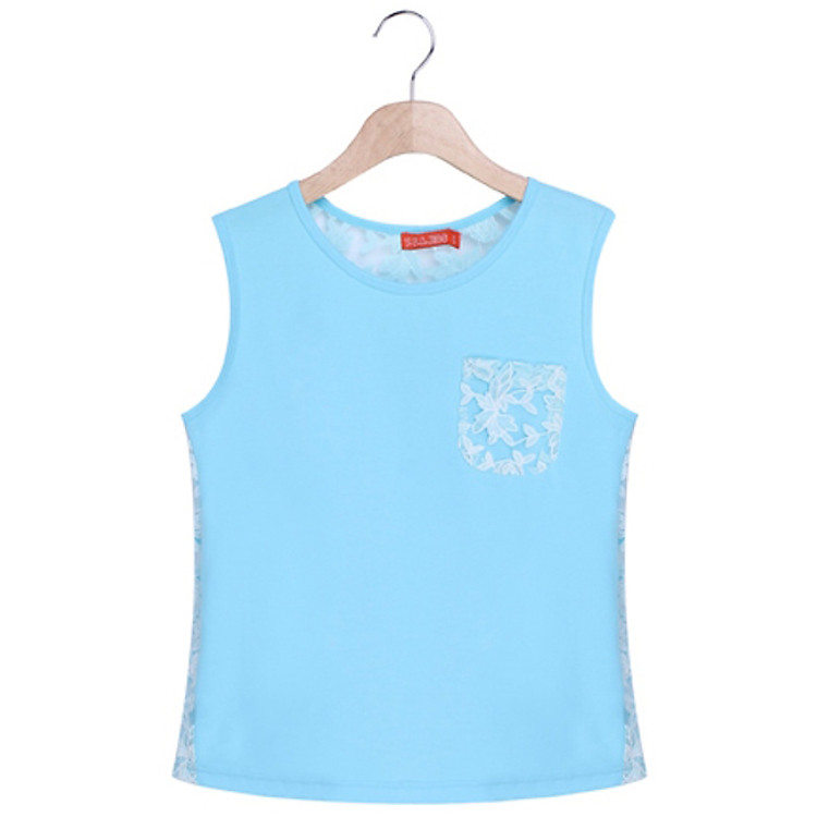 Áo Thun Bé Gái VTA KIDS BG50304 4-14Y- Xanh