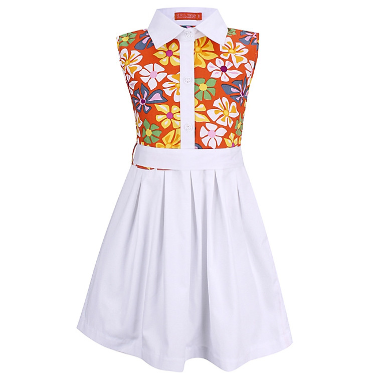 Đầm Cho Bé Gái VTA KIDS TE SN BG50707 4-14 – Cam