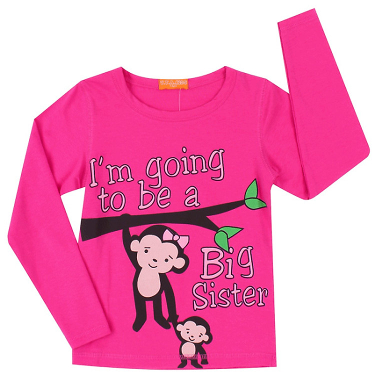 Áo Thun Tay Dài Bé Gái VTA KIDS BG51107 - Hồng Sen