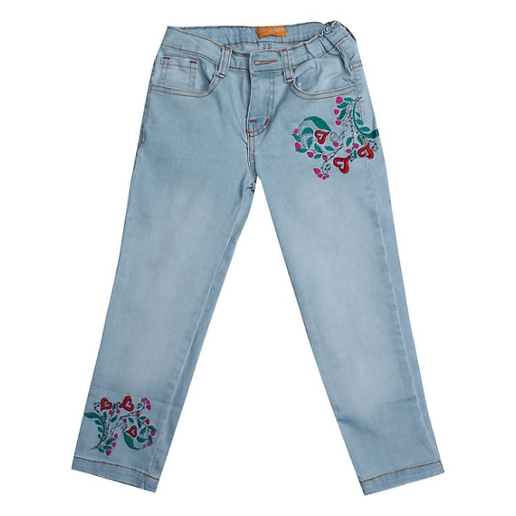 Quần Jean Dài Bé Gái VTA Kids BG60204 – Xanh