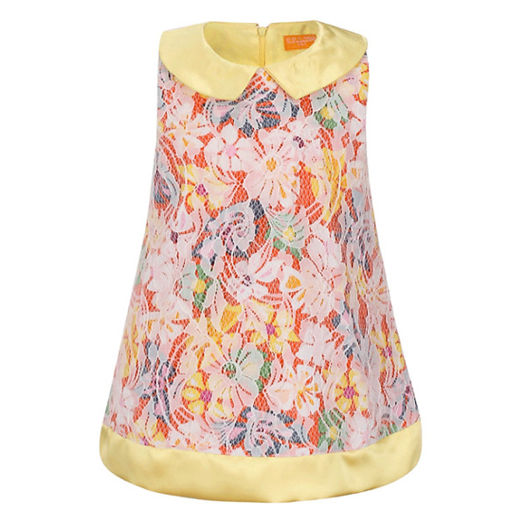 Đầm Ren Sát Nách VTA Kids BG60307V – Vàng