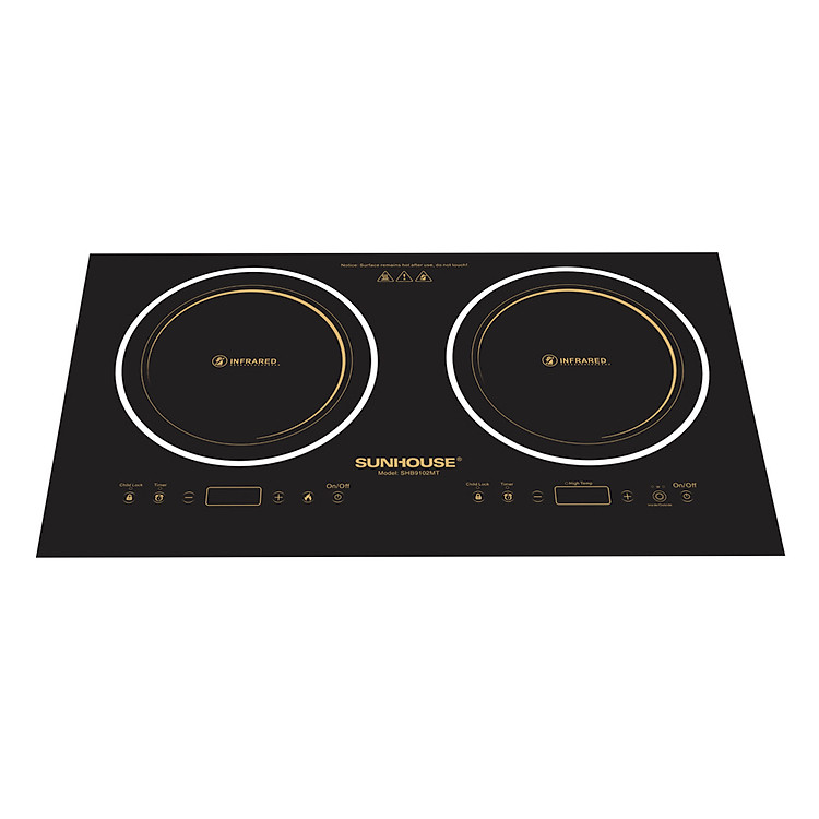 Bếp Đôi Hồng Ngoại Sunhouse SHB9102MT - Hàng chính hãng