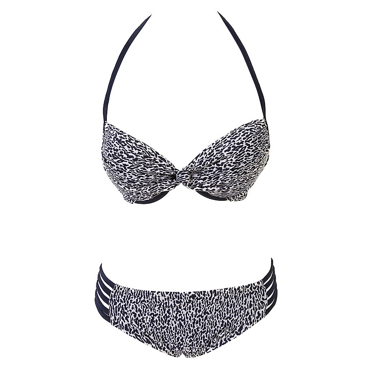 Bikini 2 Mảnh Monica BI 1015 Họa Tiết Da Beo - Freesize