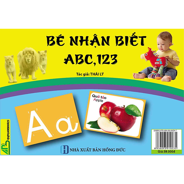 Thẻ Flashcard Bé Nhận Biết ABC, 123