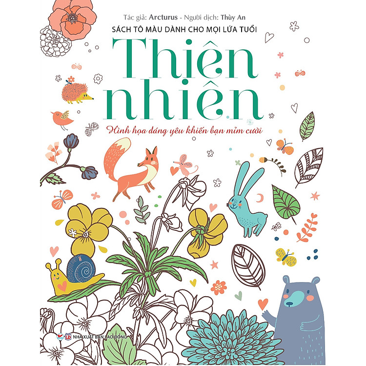 Bộ Sách Tô Màu Dành Cho Mọi Lứa Tuổi - Sách Trắng Đen: Thiên Nhiên